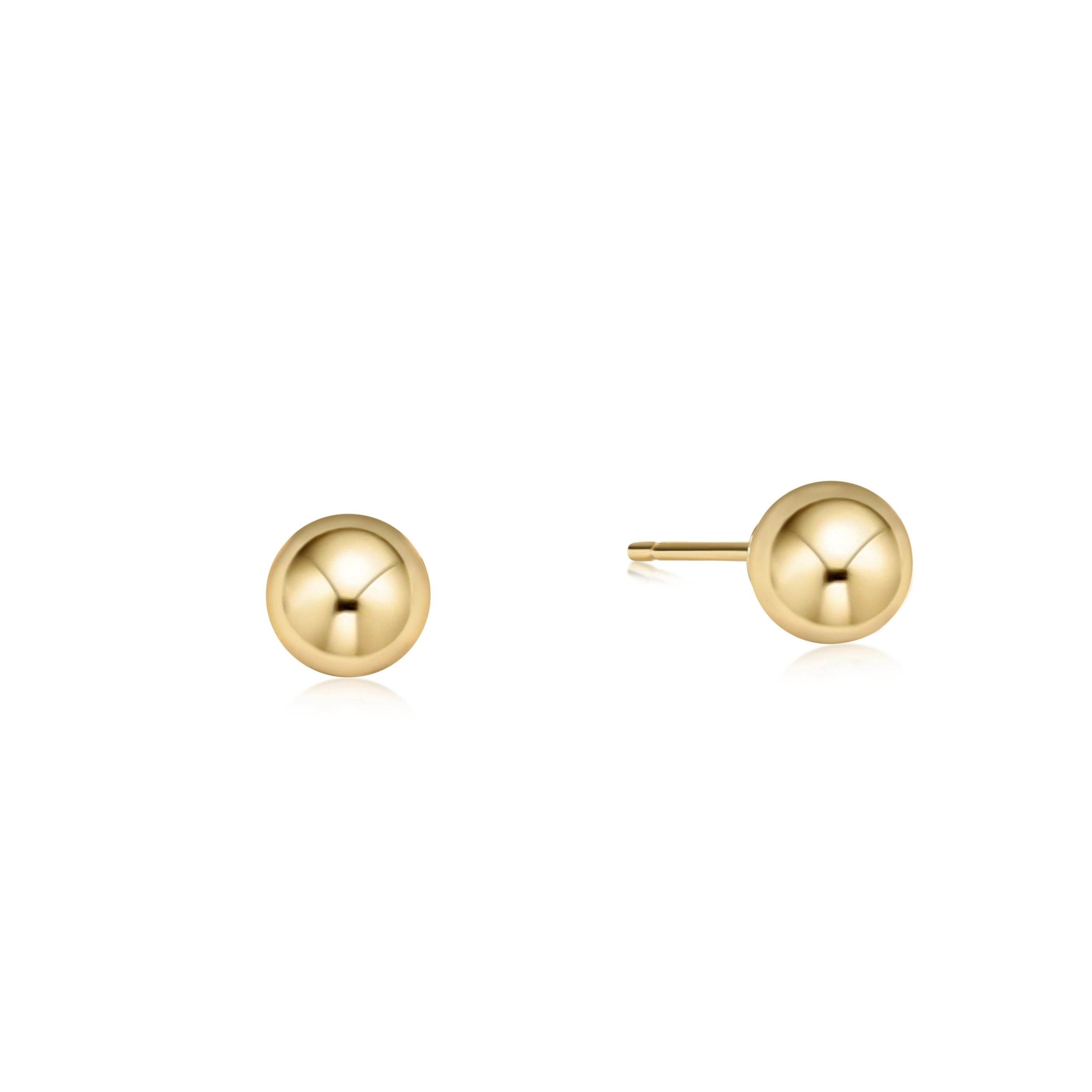 Enewton Classic 6mm Ball Stud Gold Earrings
