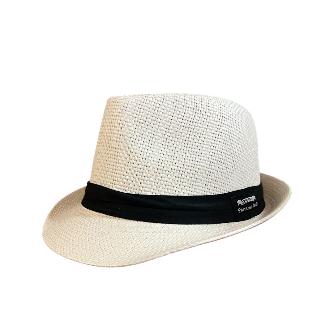 Panama Jack Matte Toyo Pleat Trim Fedora Hat