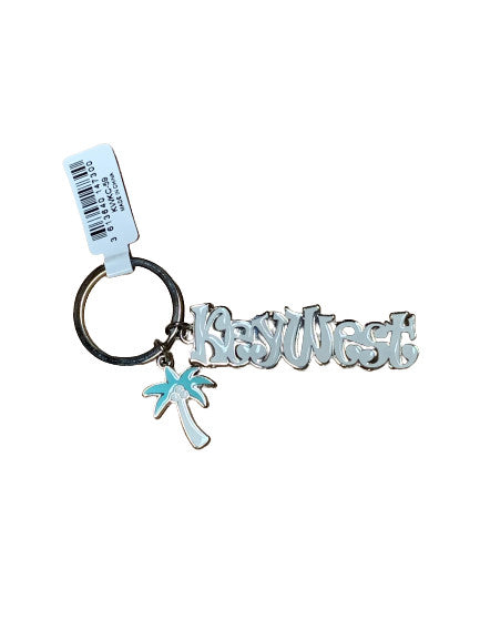 Key West Palm Tree Charm Keychain