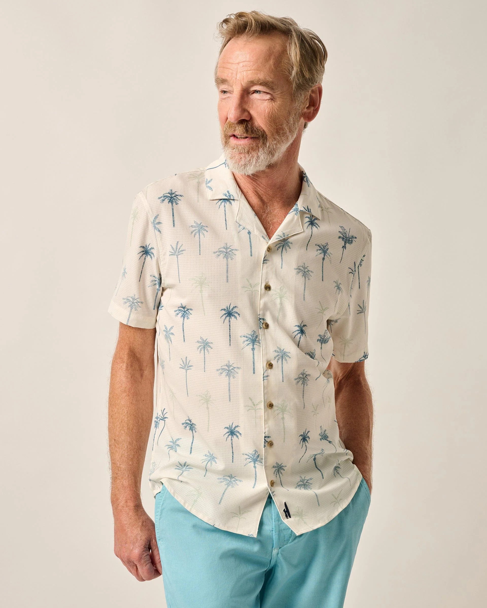 Johnnie-O Willie Button Up Shirt Ivory