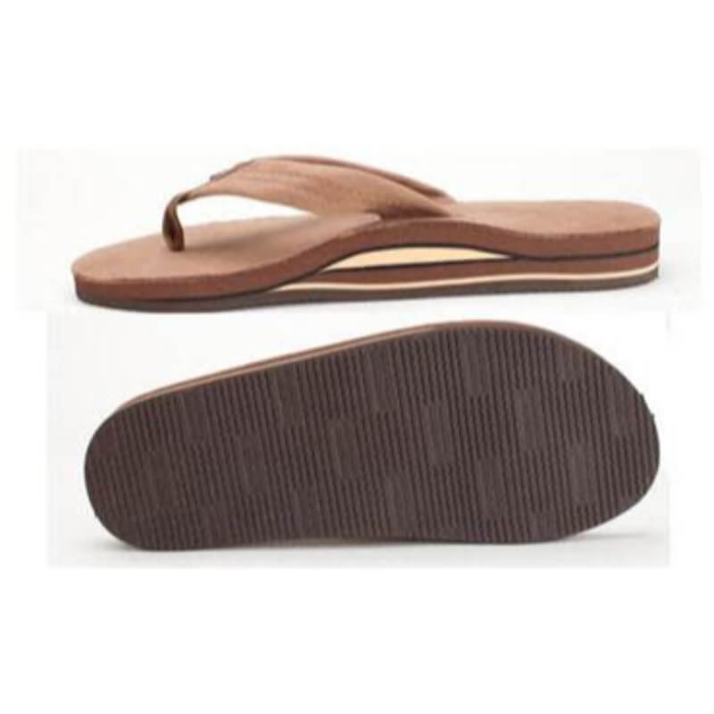 Rainbow Sandals Mens Double Layer Premier Leather with Arch Support Sierra Brown