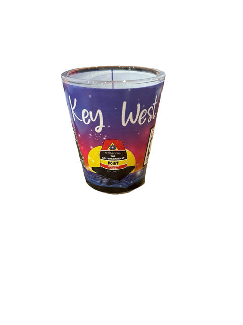 Sunset & Icons Festive Key West Shot Glass