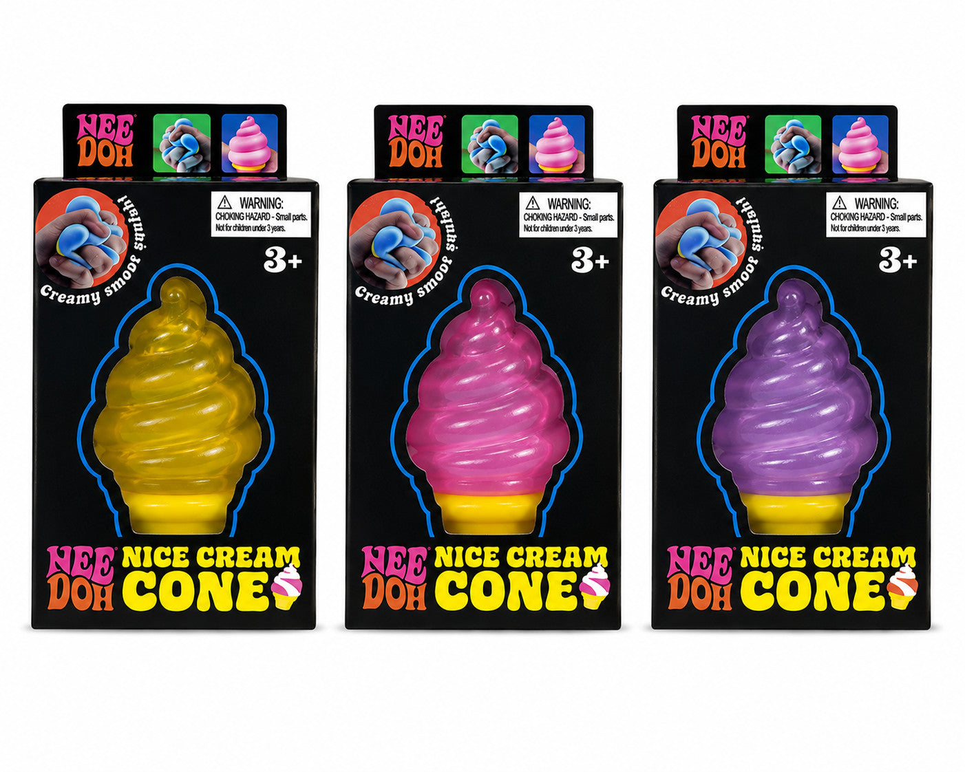 Needoh Ice Cream Clear Squishy Toy