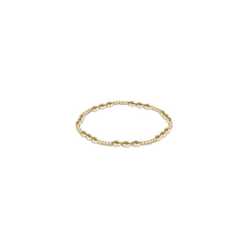 Enewton Harmony Joy Pattern 2mm Bead Bracelet Gold