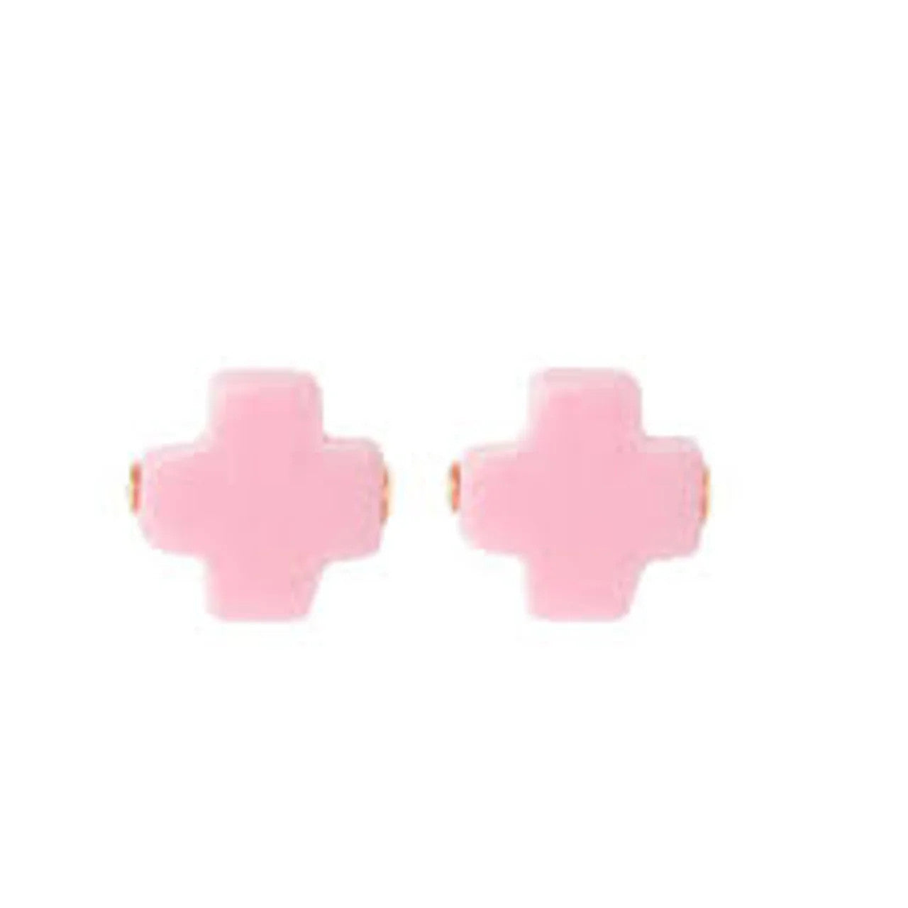 ENewton Pink Signature Cross Stud Earrings