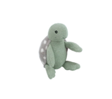 Mon Ami Taylor Turtle Knit Rattle Buddie