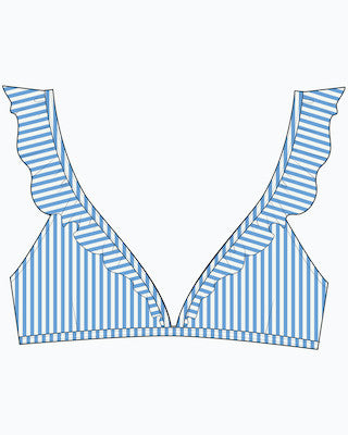 Southern Tide Seaside Adventure Stripe Bikini Top
