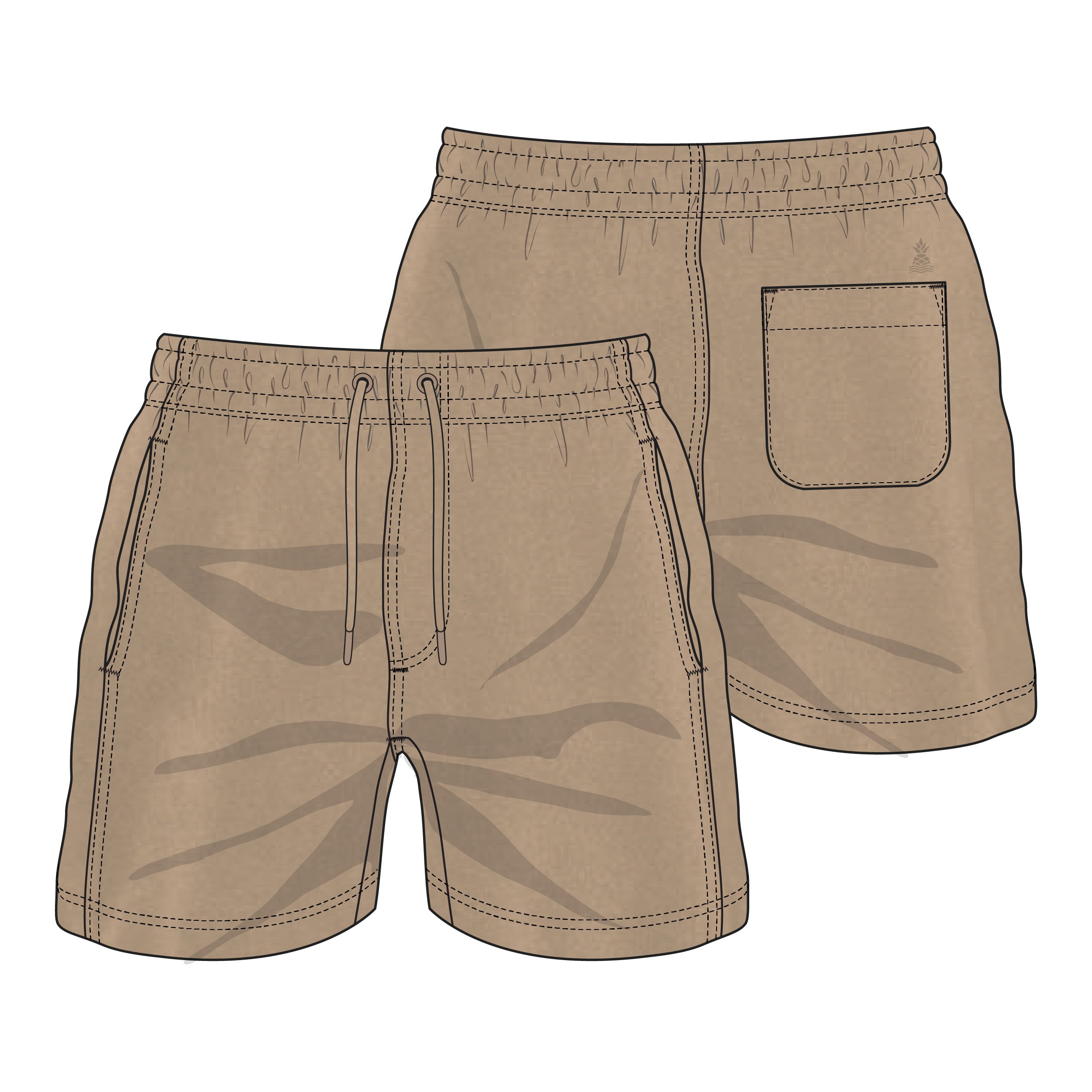 Chubbies The Froshmans Comfort Shorts Medium Khaki