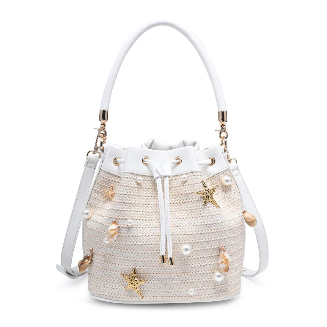 Nantucket Bucket Crossbody Bag Ivory
