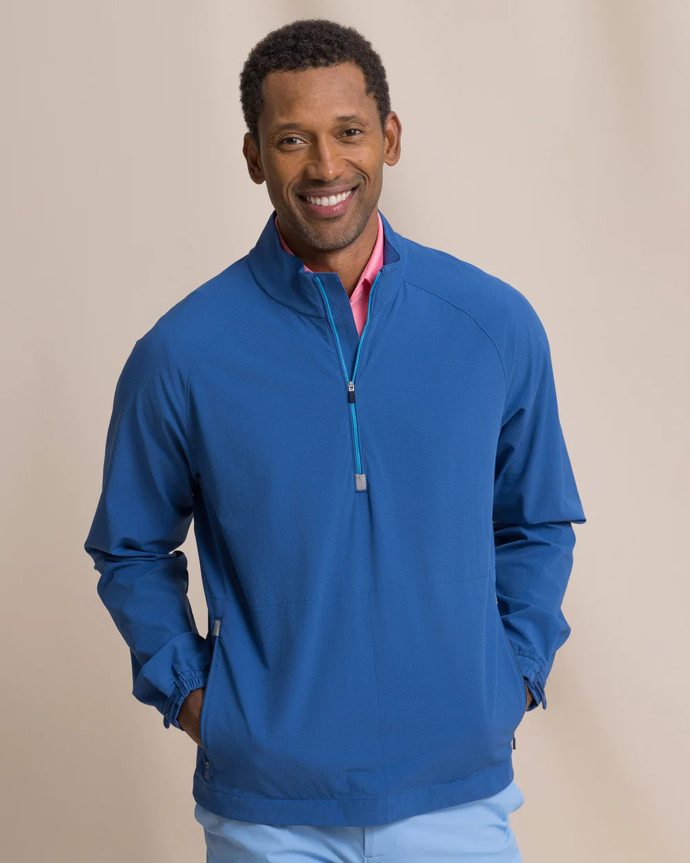 Southern Tide Seabreeze Performance Pullover Nautical Blue