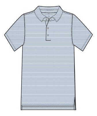 Southern Tide Coastal Breeze Pelican Landing SS Stripe Polo
