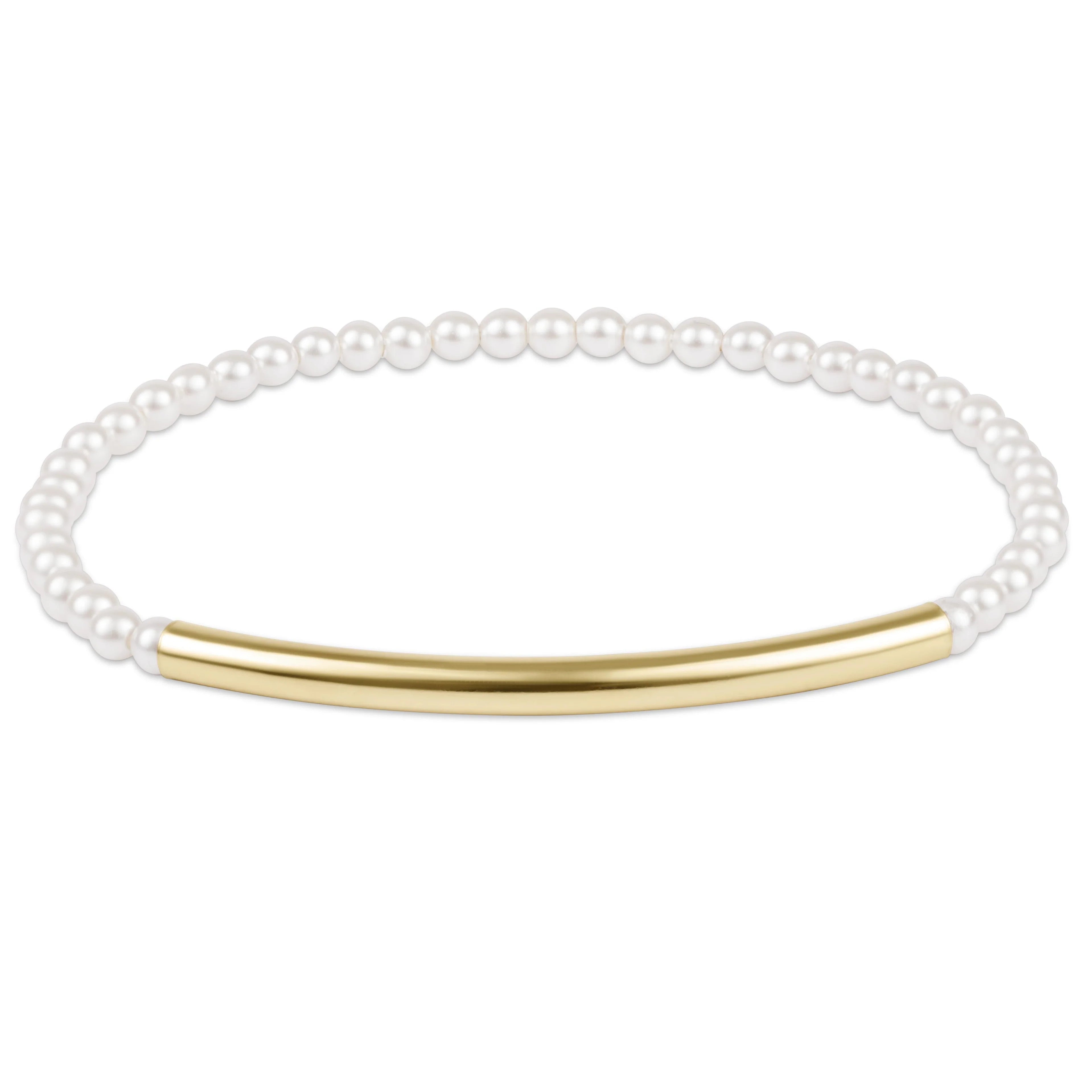 Enewton Bliss Bar Smooth 3mm Bead Bracelet Pearl