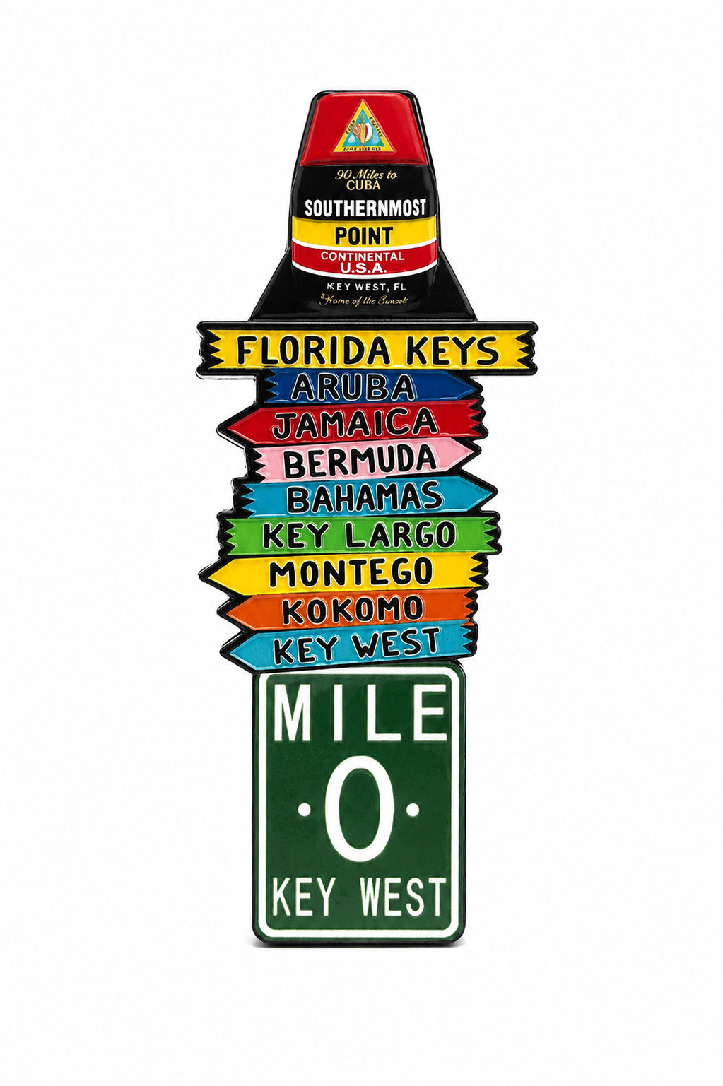Southernmost Point & Destination Marker Key West Magnet