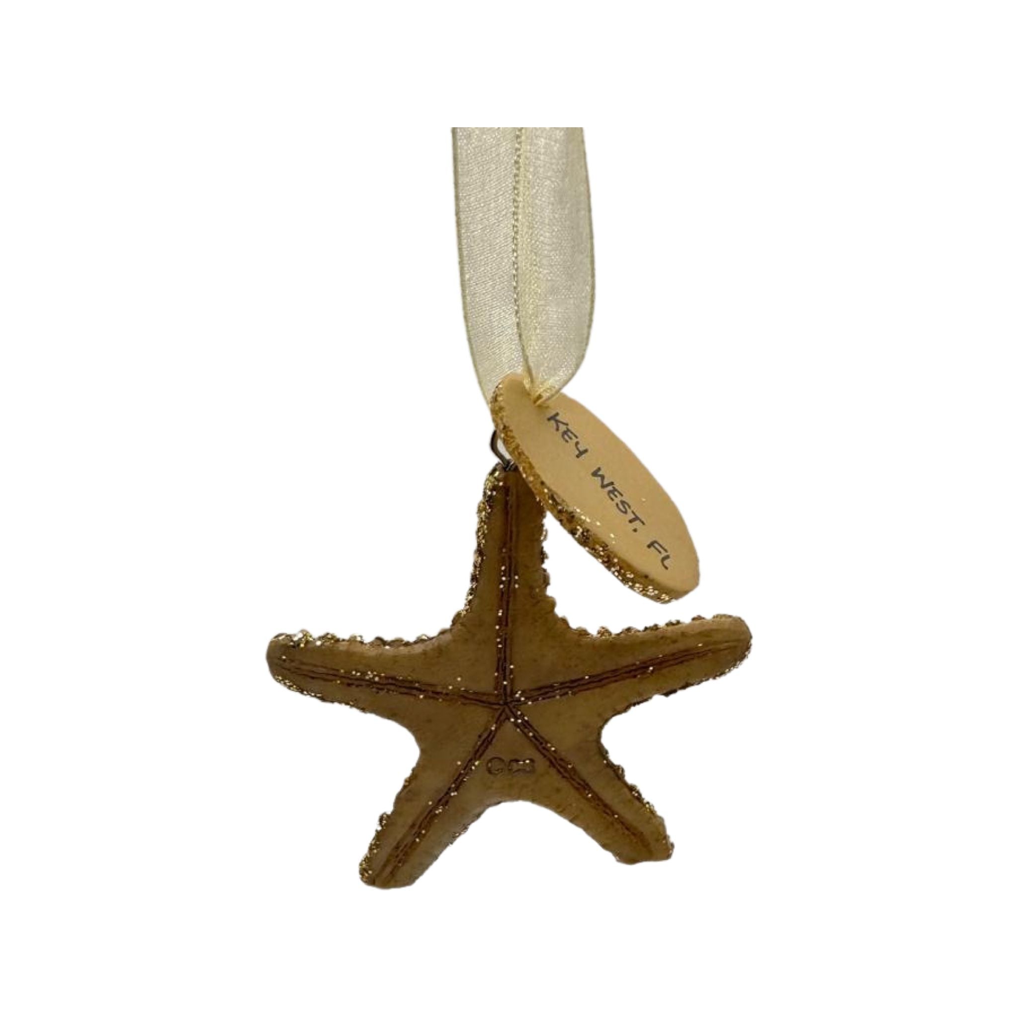Cape Shore Key West Starfish with Glitter Resin Ornament