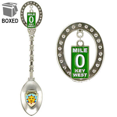 Mile 0 Enamel Charm Spoon