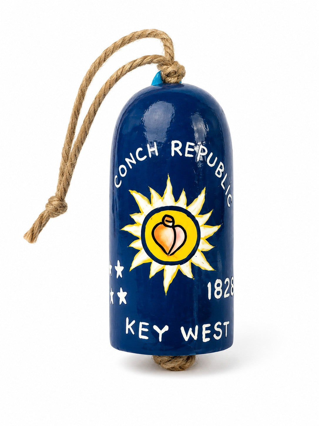 Hand Painted Conch Republic Key West Buoy Ornament