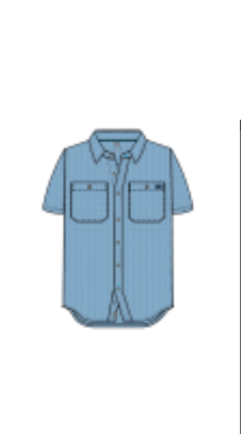 Avid Cabo Performance Button Down Shirt Sky