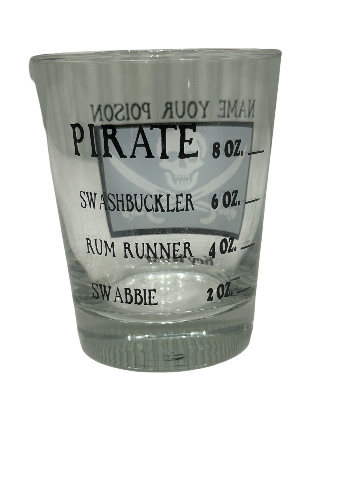 Name Your Poison Pirate Key West Glass Cup