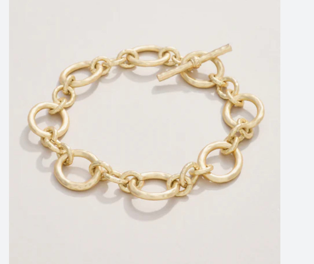 Spartina DeVaul Chain Toggle Bracelet Gold