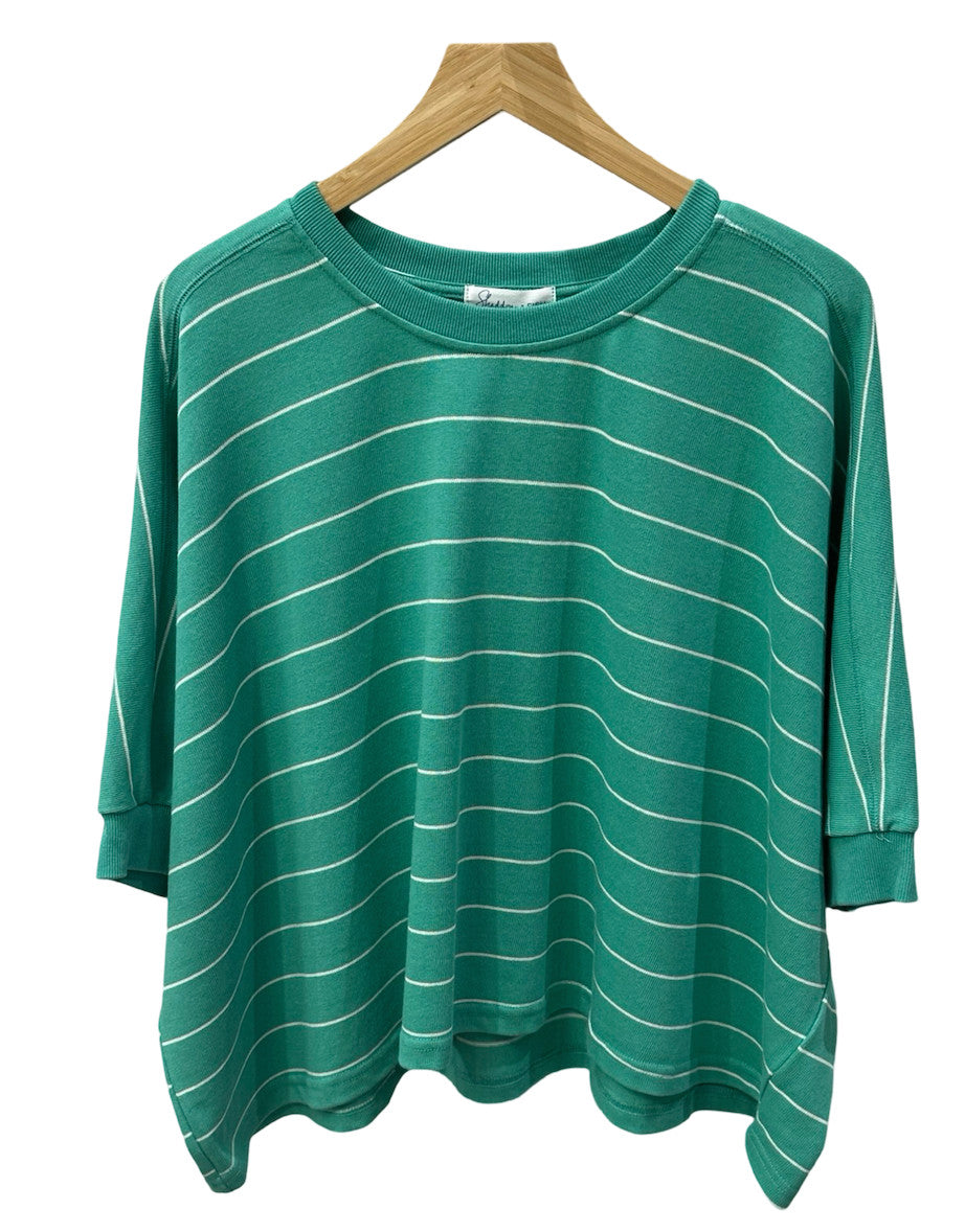 Shaddow and Fish Maria Striped Dolman Knit Top