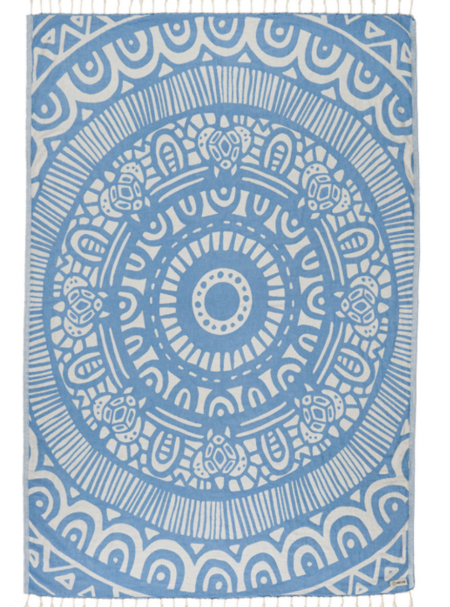 Sand Cloud Beach Towel Azure Blue Large