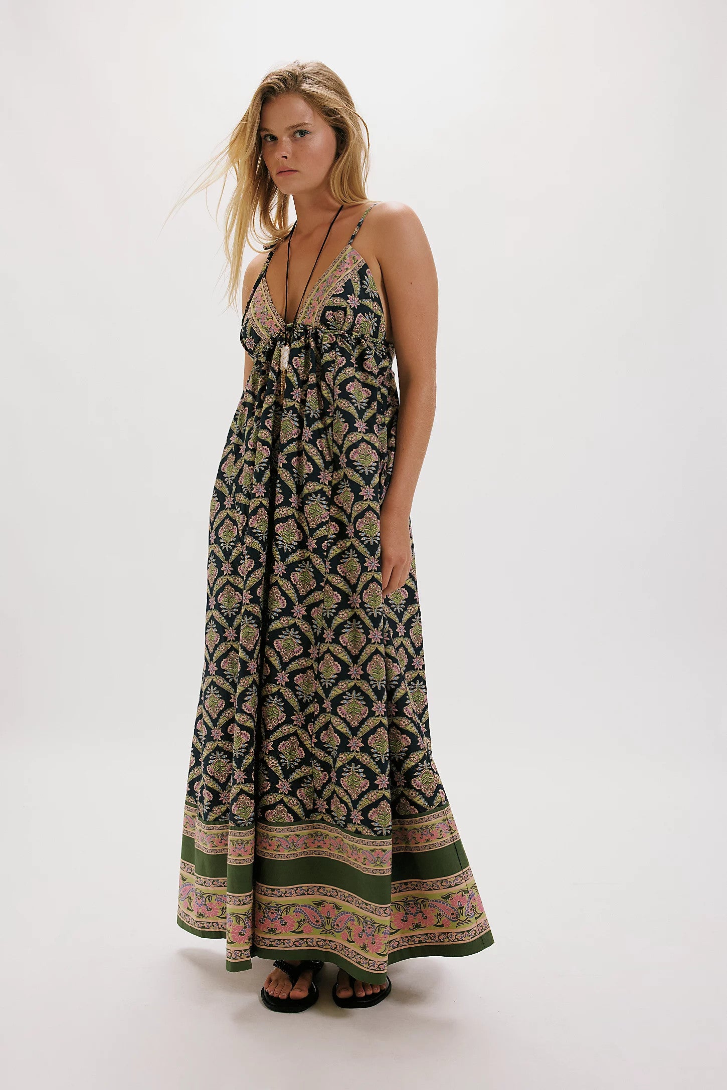 Free People Sorrento Stroll Printed Blueberry Combo