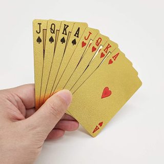 Key West Roosters Gold Foil Playing Cards