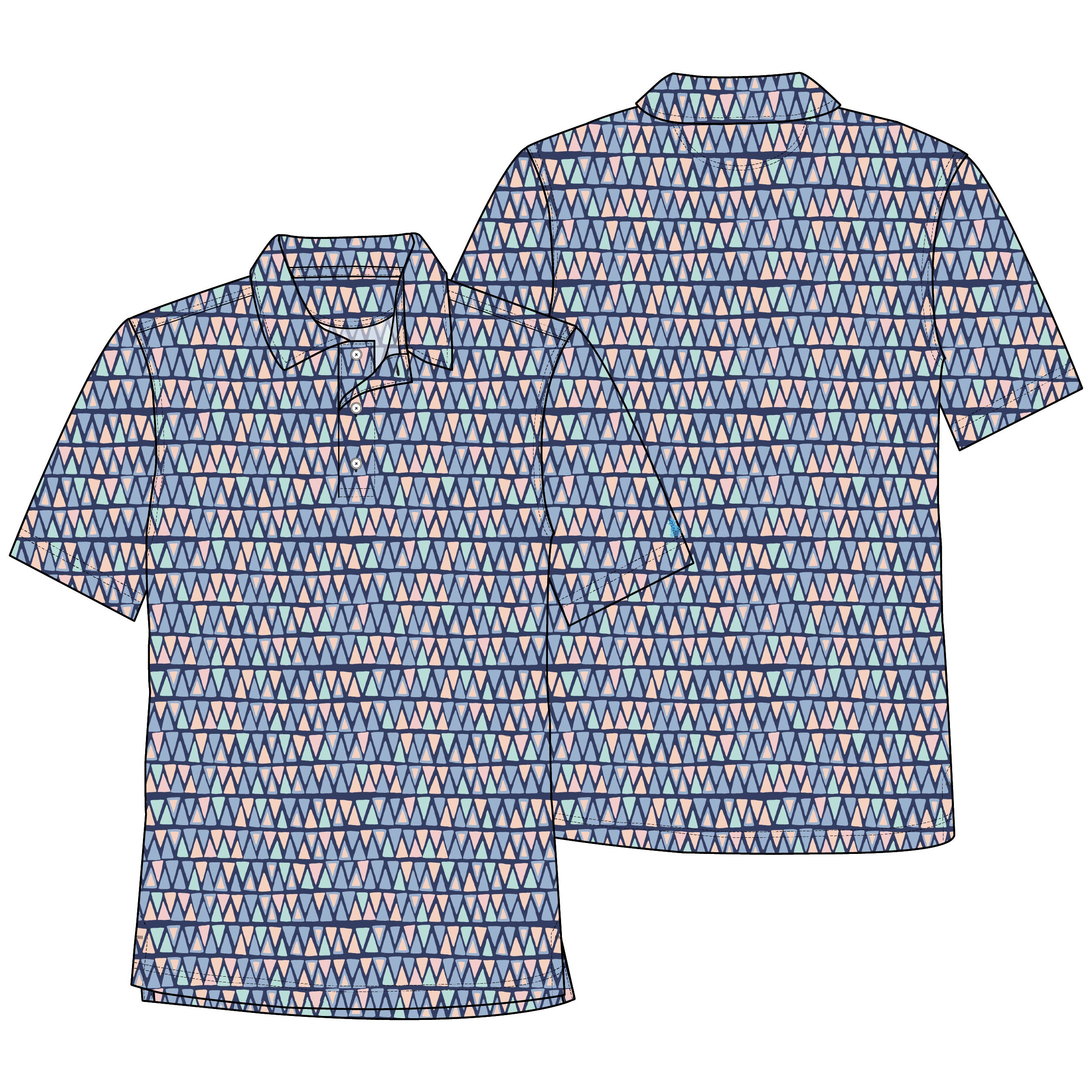 Chubbies The Triangu-laters Performance Polo 2.0