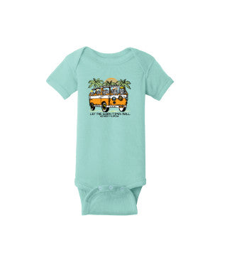 Shaddow and Fish Baby Mr Fear Rooster Onesie SS Light Blue