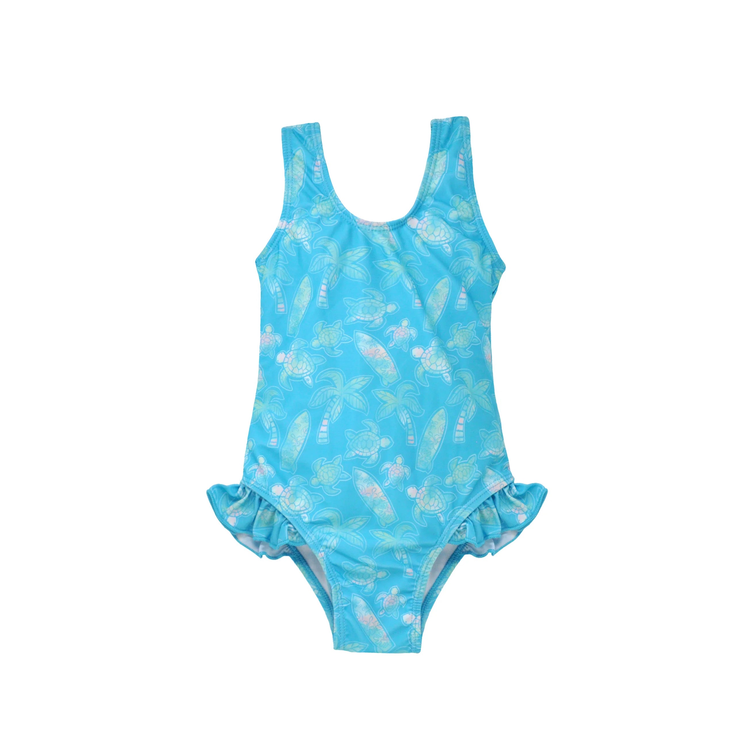 Flap Happy Delaney Hip Ruffle Swimsuit Coco Beach Turtles