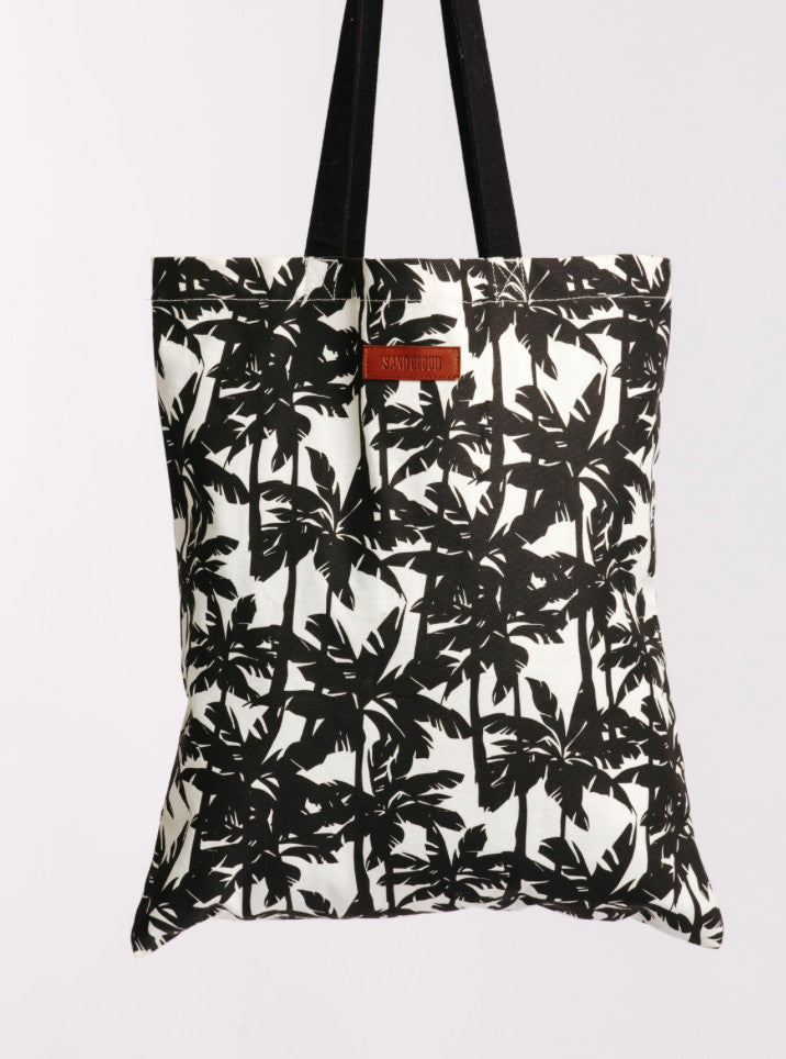 Sand Cloud Palm Everyday Tote Black