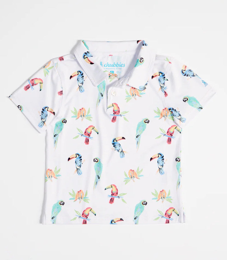Chubbies Kids The Dude Where's Macaw Polo