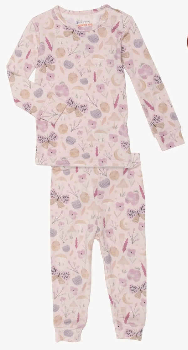 Magnetic Me Modal No Drama Long Sleeve Toddler Pajama Set Organic Botanics