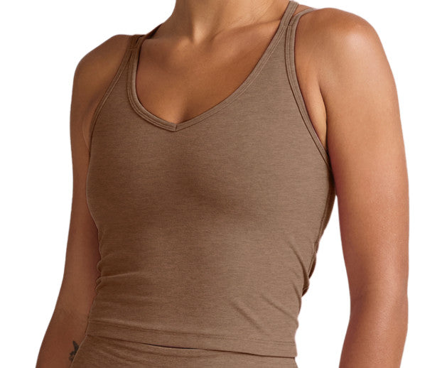 Beyond Yoga Get Across Tank Spacedye True Chocolate Heather