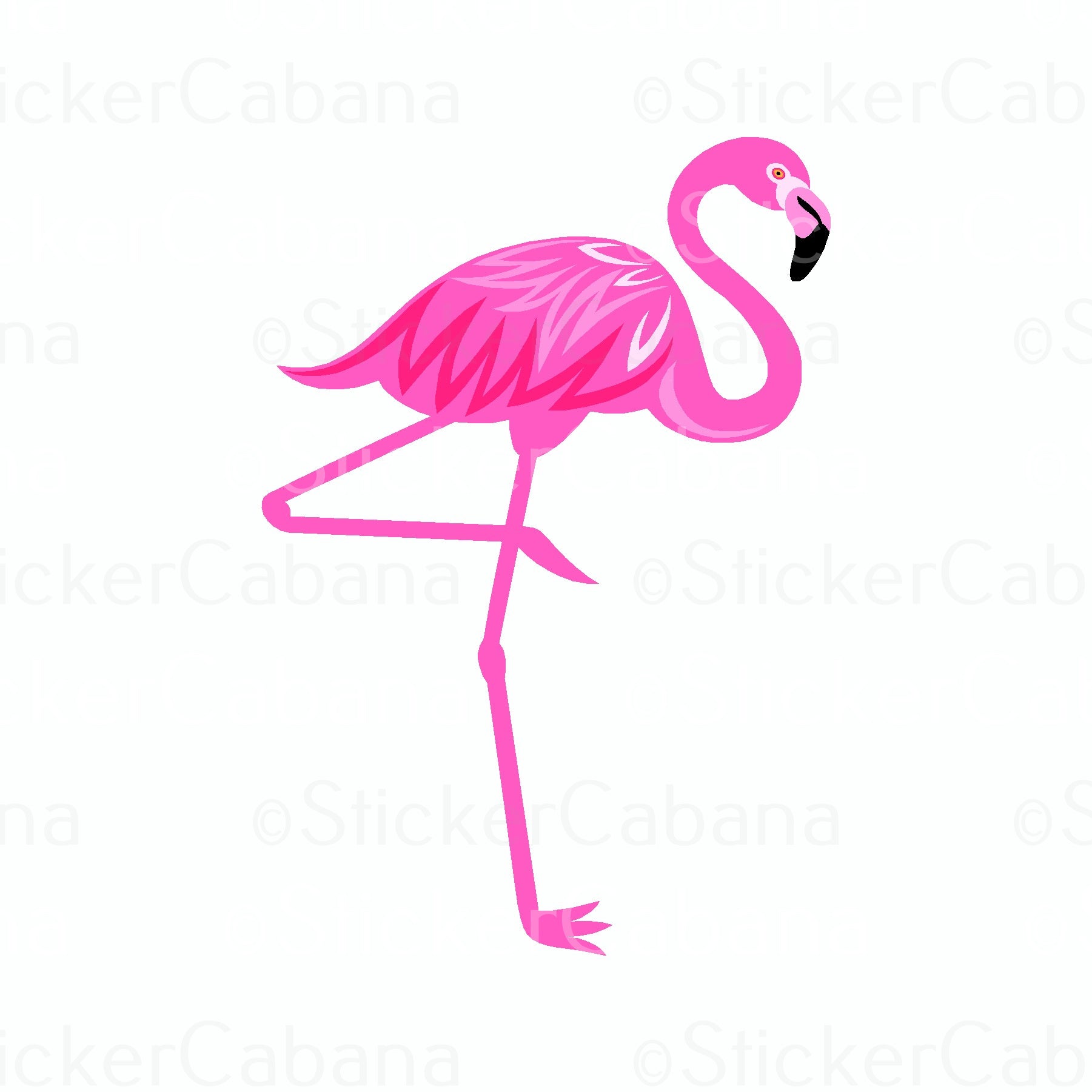 Sticker Cabana Flamingo Small Sticker