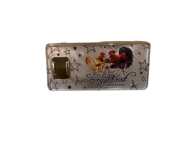 Rooster Date Night Key West Bottle Opener Magnet