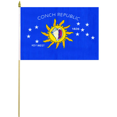 Conch Republic Key West 12 x 18" Flag