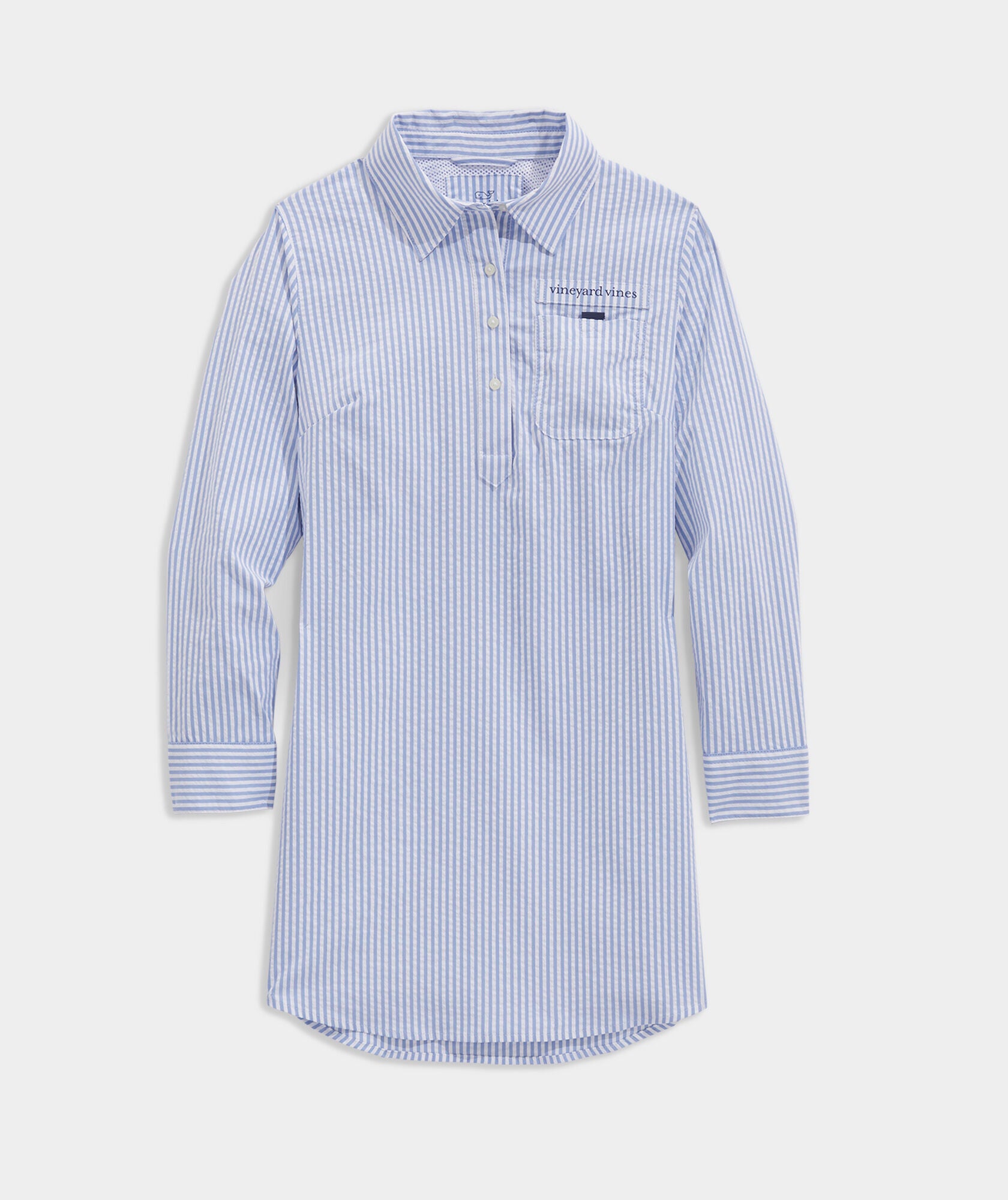 Vineyard Vines Girls' Harbor Coverup Cornflower/White Cap