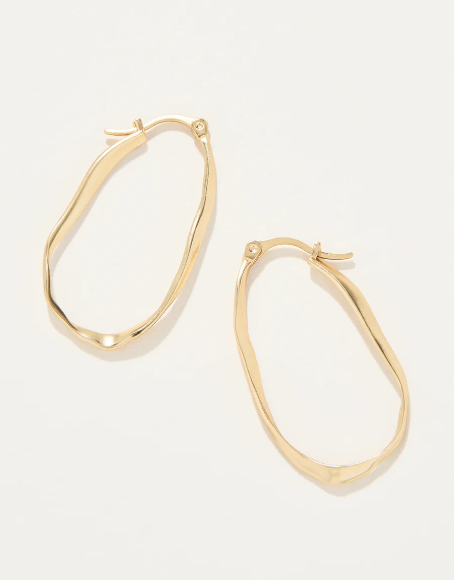 Spartina Isle of Hope Hoop Earrings Gold