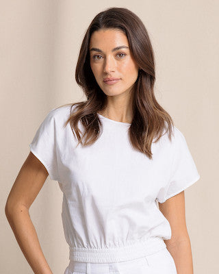 Southern Tide Jaclyn Top Classic White