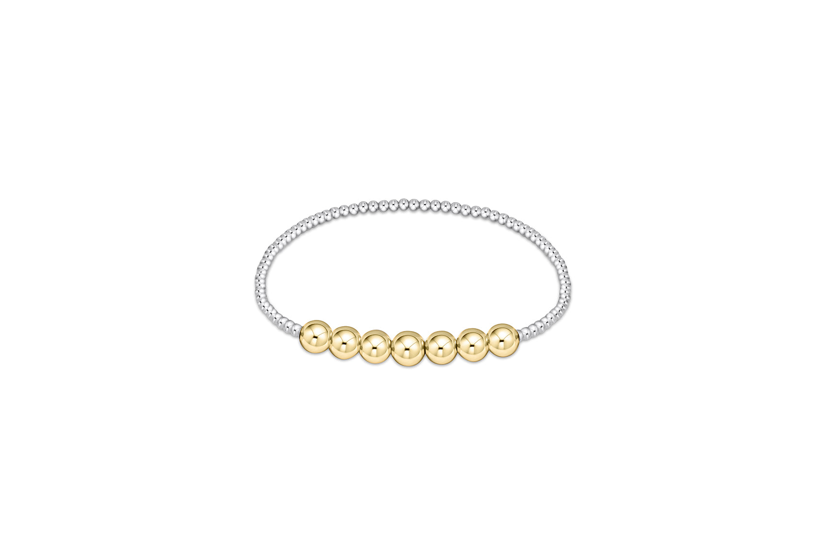 Enewton Classic 3mm Beaded Bliss Gold 6mm Bracelet Mixed Metal