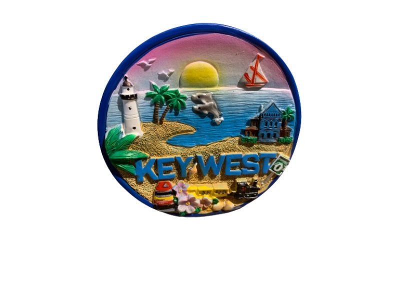 Key West Scene Train Small Plate