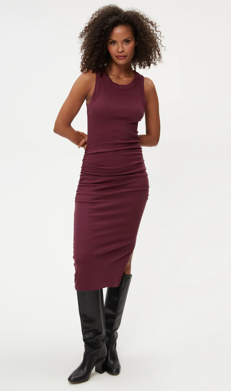 Michael Stars Wren Ruched Midi Dress