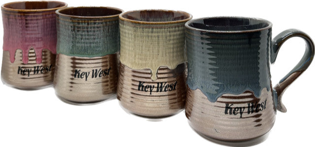 Tall Metallic Glazed Key West 18oz Drip Mug