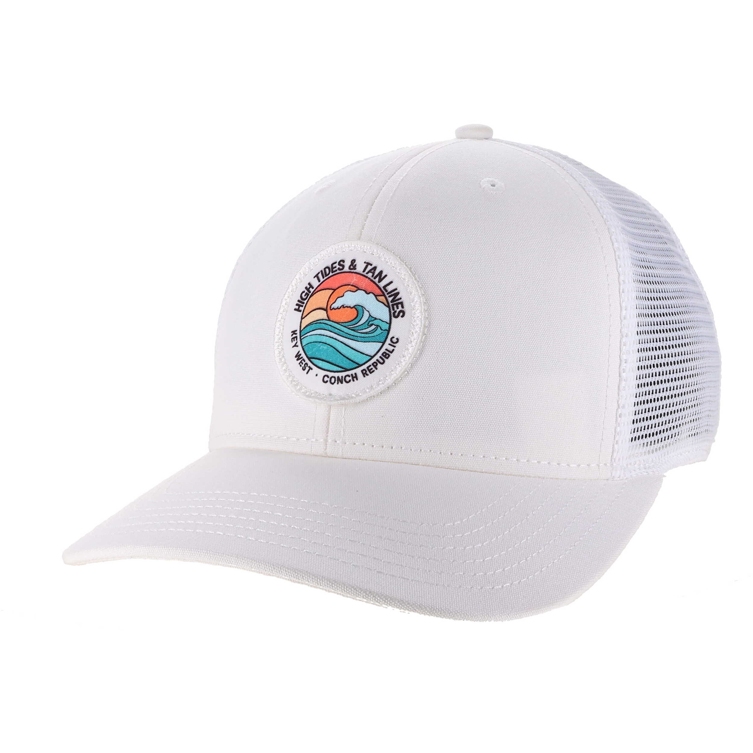Legacy High Tides & Tan Lines Key West Hat White