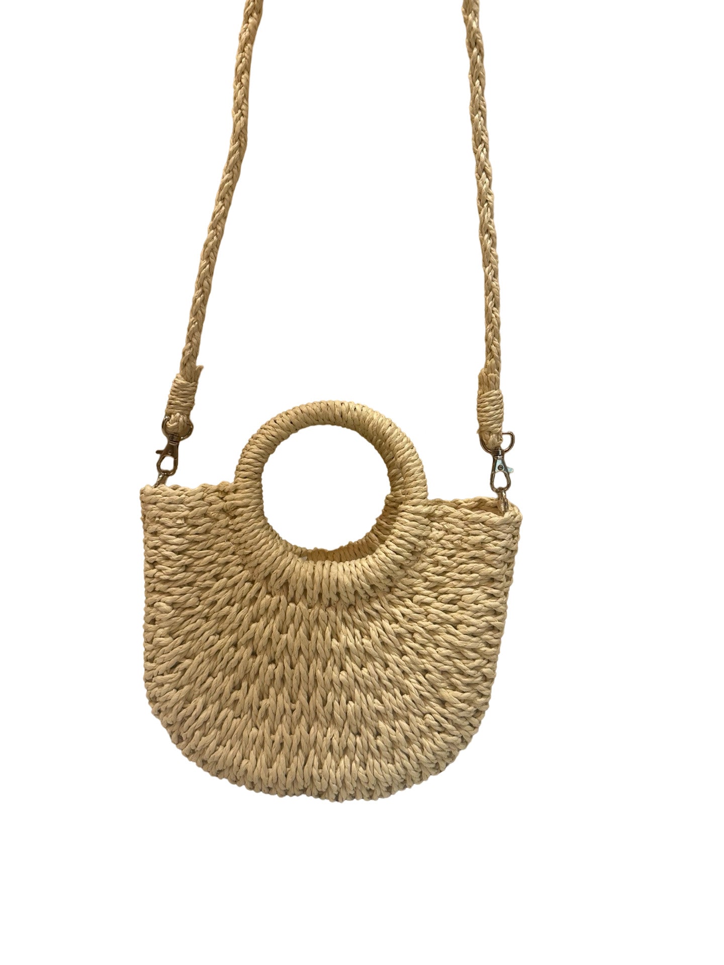 Shaddow and Fish Emma Luxe Crossbody Bag Beige