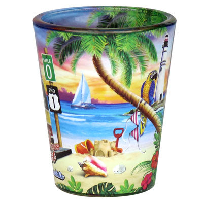 Key West Scene In & Out Shot Glass