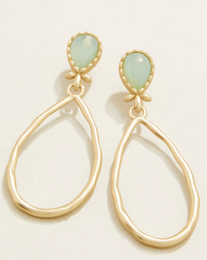 Spartina Nara Teardrop Earrings Sea Foam