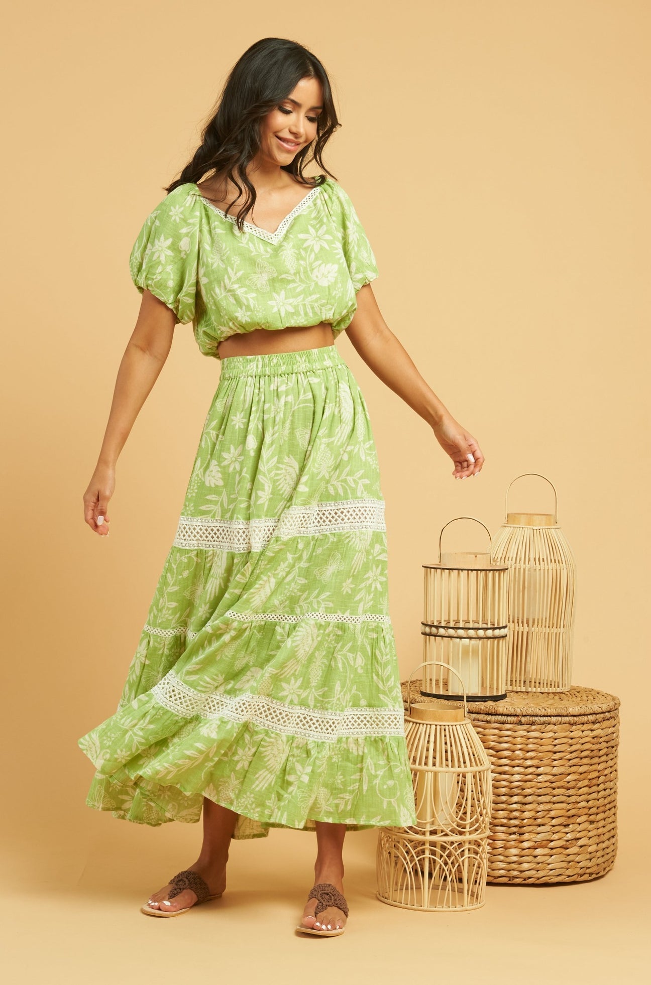 Z&L Citron Maxi Skirt