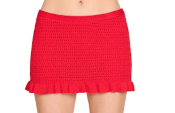 Amanda Uprichard Valentini Skirt Crimson*